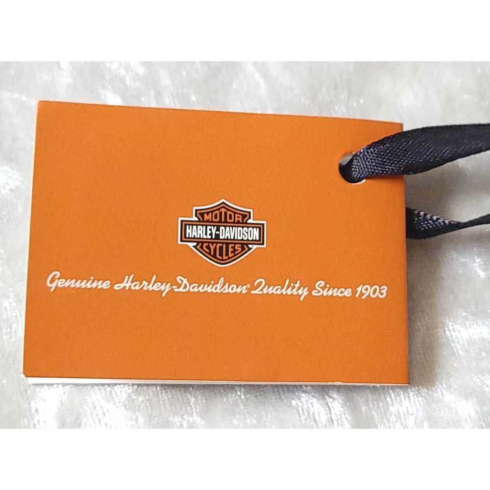 Harley Davidson Ceramic‎ Bar & Shield Biker Ornament Black & Silver large NWT - Picture 4 of 7